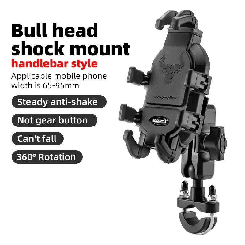 Motorcycle Phone Holder with Shock Absorption - Image 21