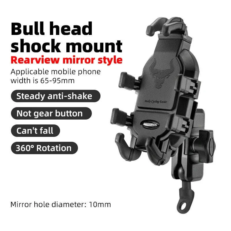 Motorcycle Phone Holder with Shock Absorption - Image 22