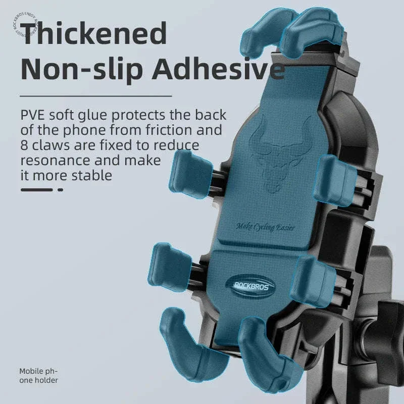Motorcycle Phone Holder with Shock Absorption - Image 3