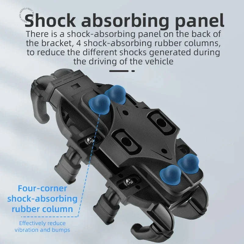 Motorcycle Phone Holder with Shock Absorption - Image 5