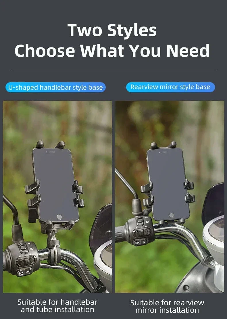 Motorcycle Phone Holder with Shock Absorption - Image 8