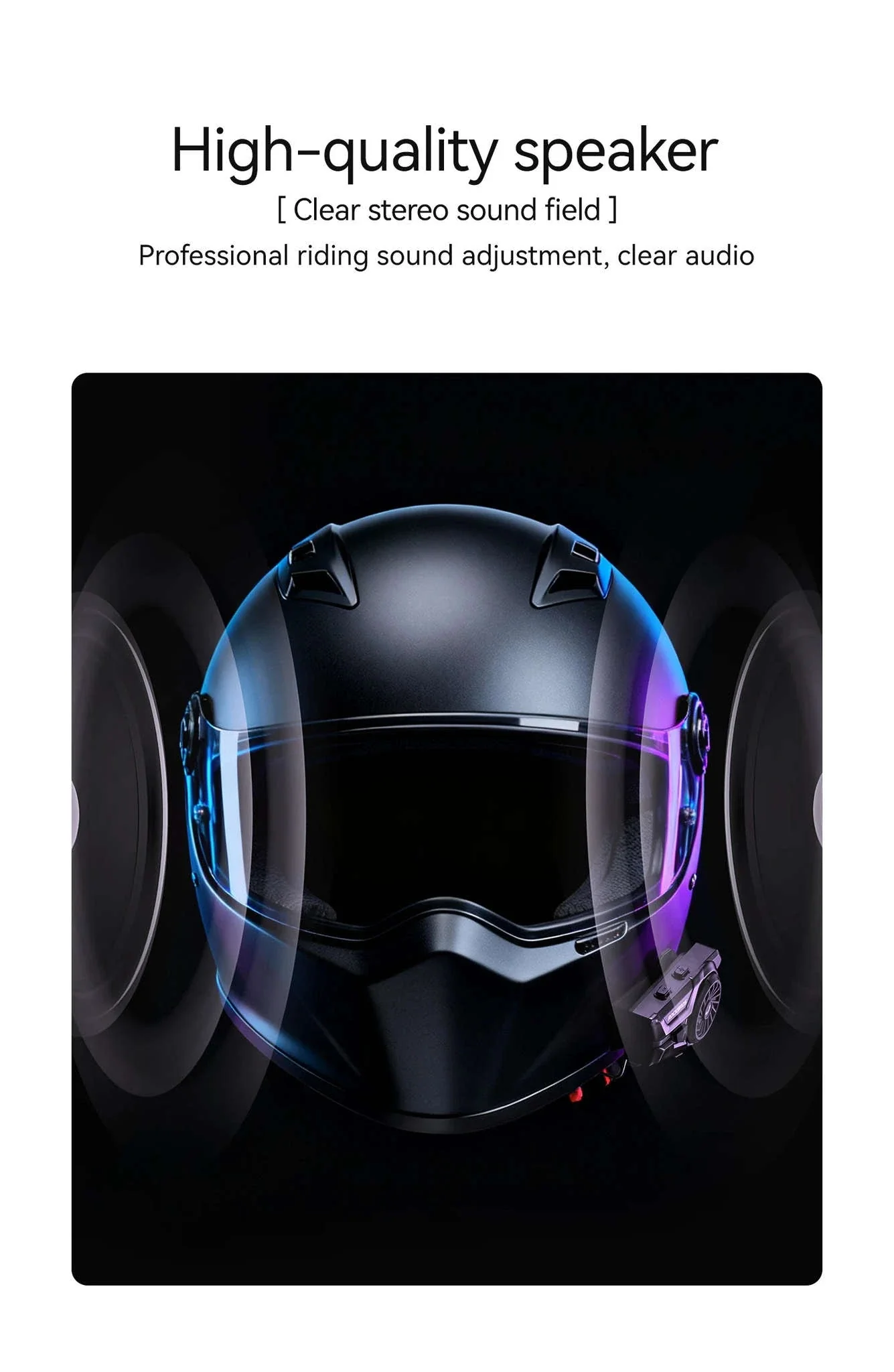 Motorcycle Helmet Bluetooth Headset with Intercom & Voice Control - Image 14