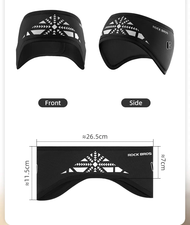 Winter Cycling Headband Ear Warmer Windproof Double Layer - Image 9