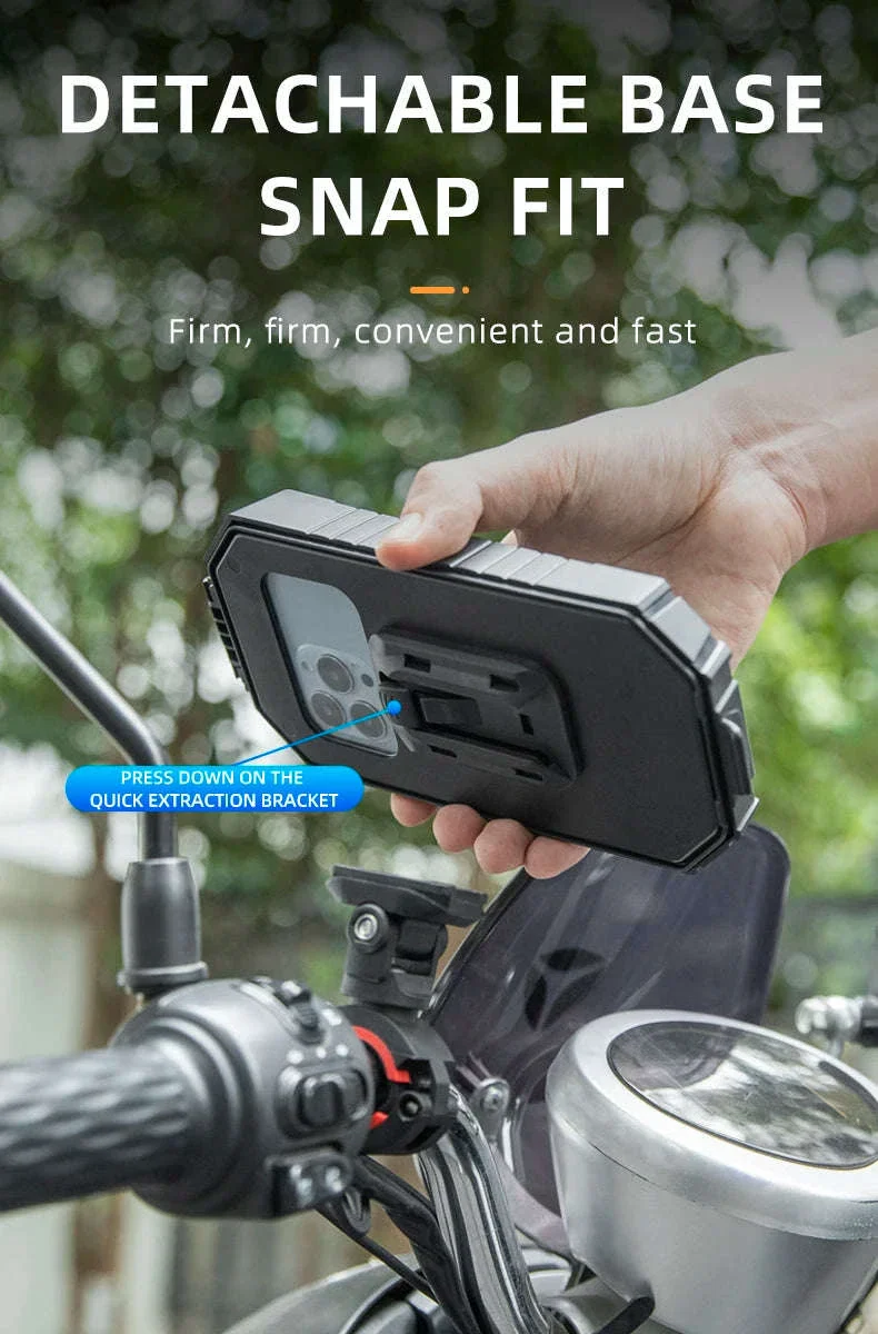 Automatic Lock Bike Phone Holder Anti-Shock Non-Slip Mount - Image 17