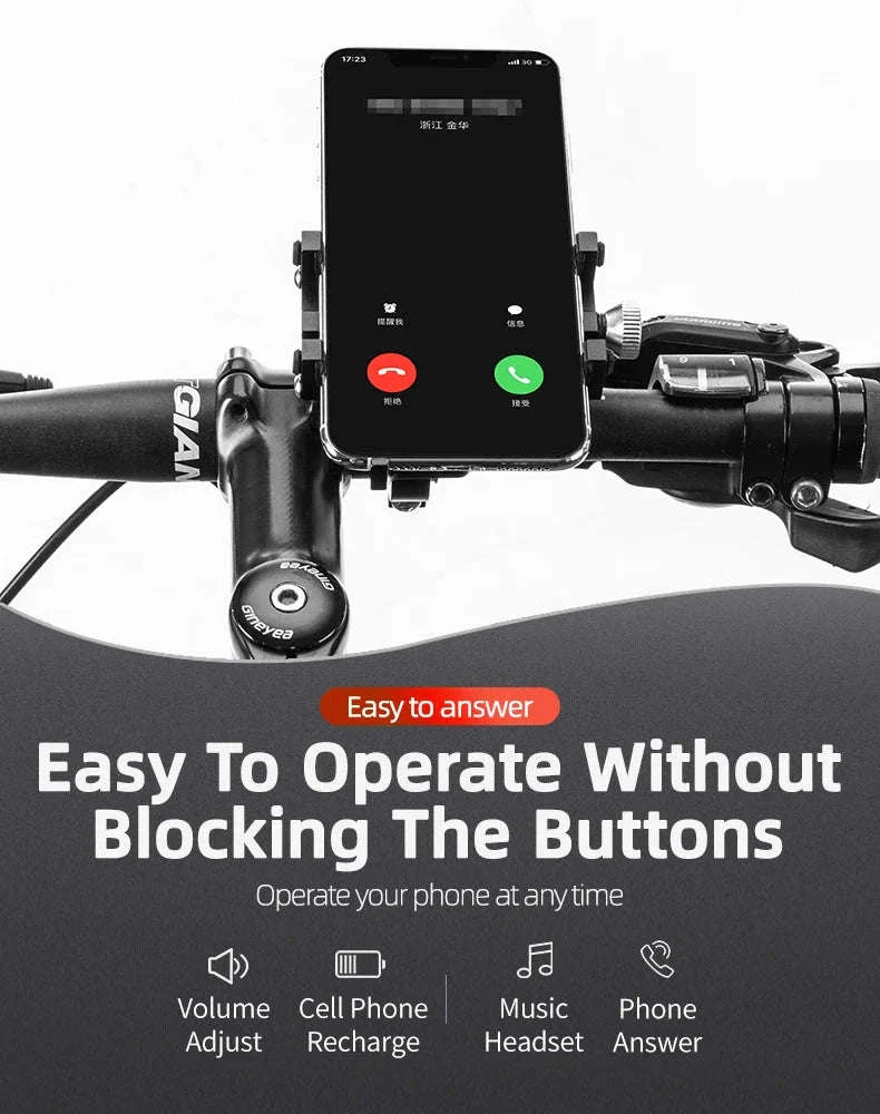 Aluminum Motorcycle Phone Mount with Secure 5-Claw Grip - Image 16