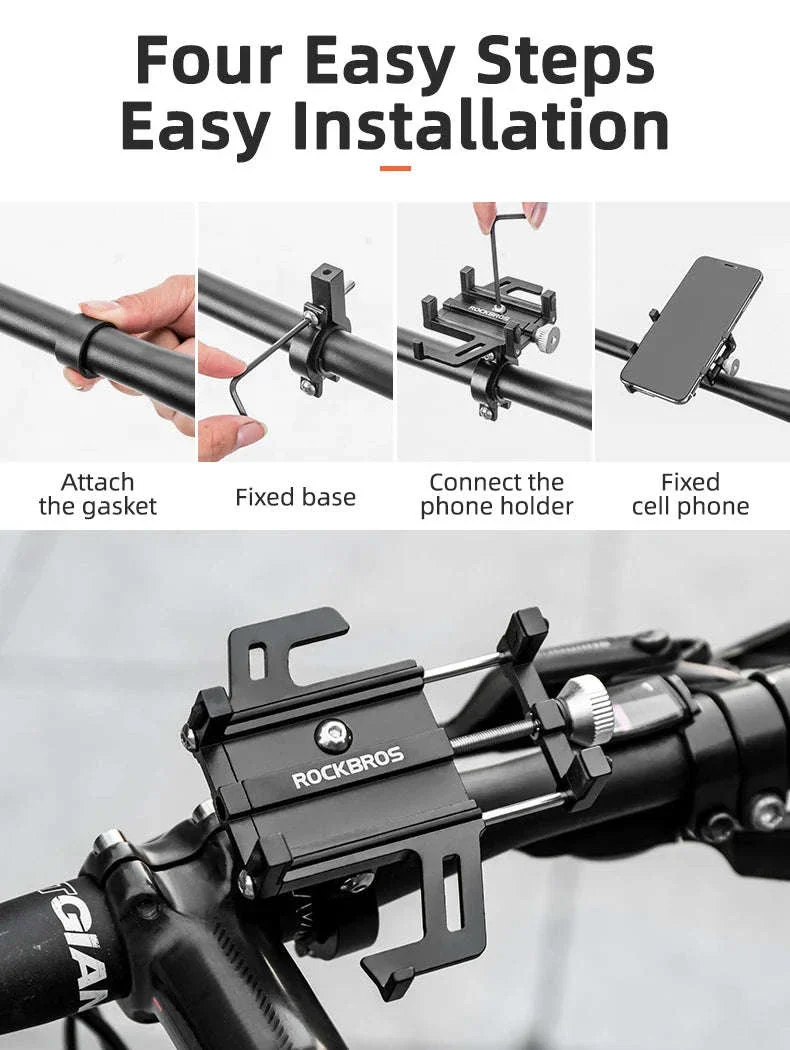 Aluminum Motorcycle Phone Mount with Secure 5-Claw Grip - Image 17