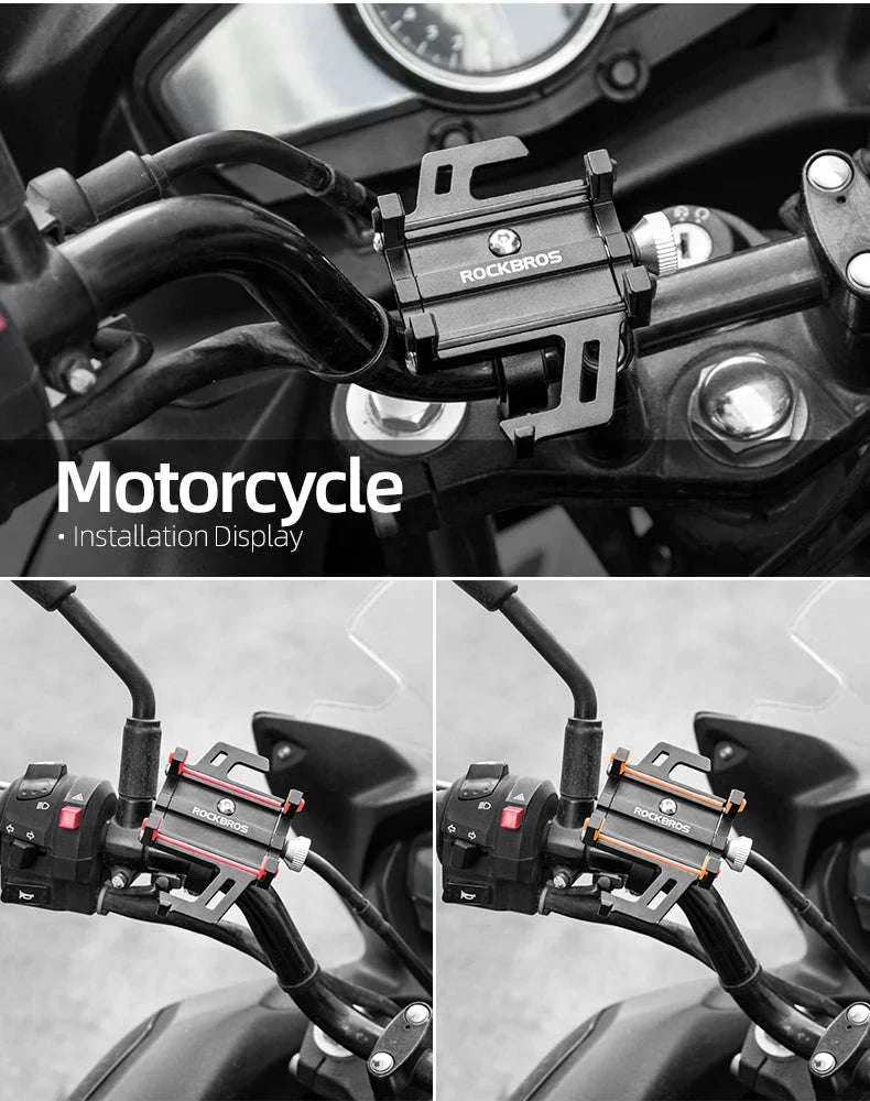 Aluminum Motorcycle Phone Mount with Secure 5-Claw Grip - Image 20