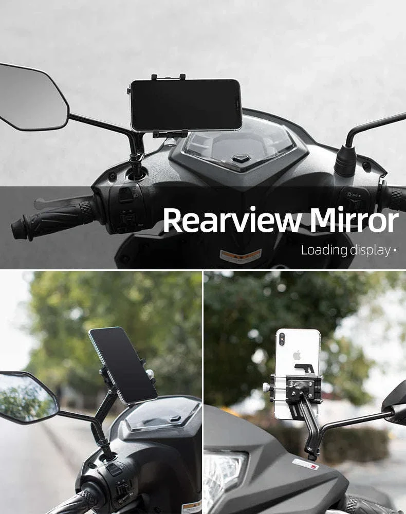 Aluminum Motorcycle Phone Mount with Secure 5-Claw Grip - Image 23