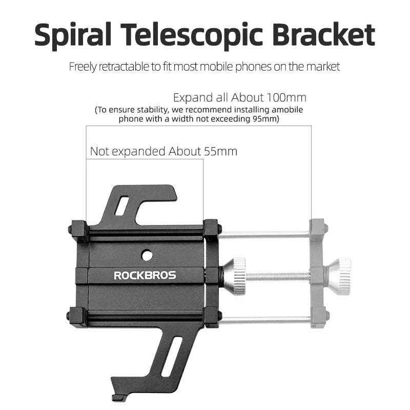Aluminum Motorcycle Phone Mount with Secure 5-Claw Grip - Image 5