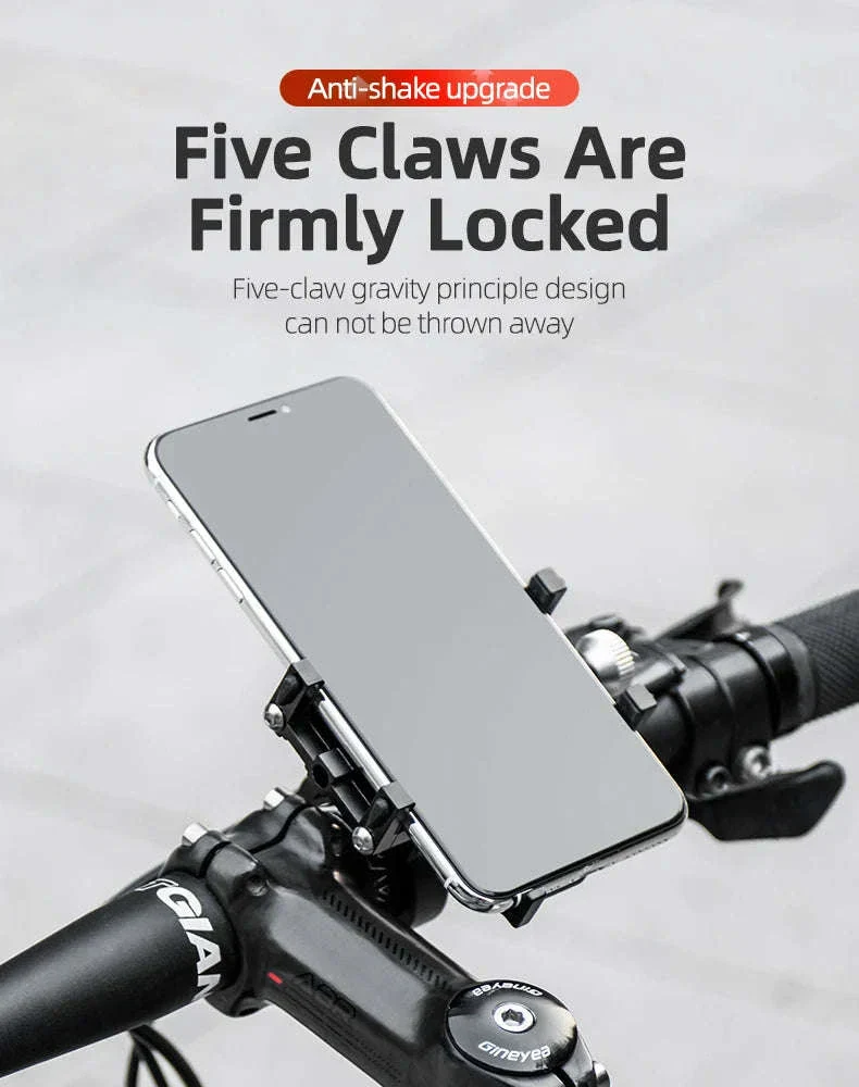 Aluminum Motorcycle Phone Mount with Secure 5-Claw Grip - Image 9