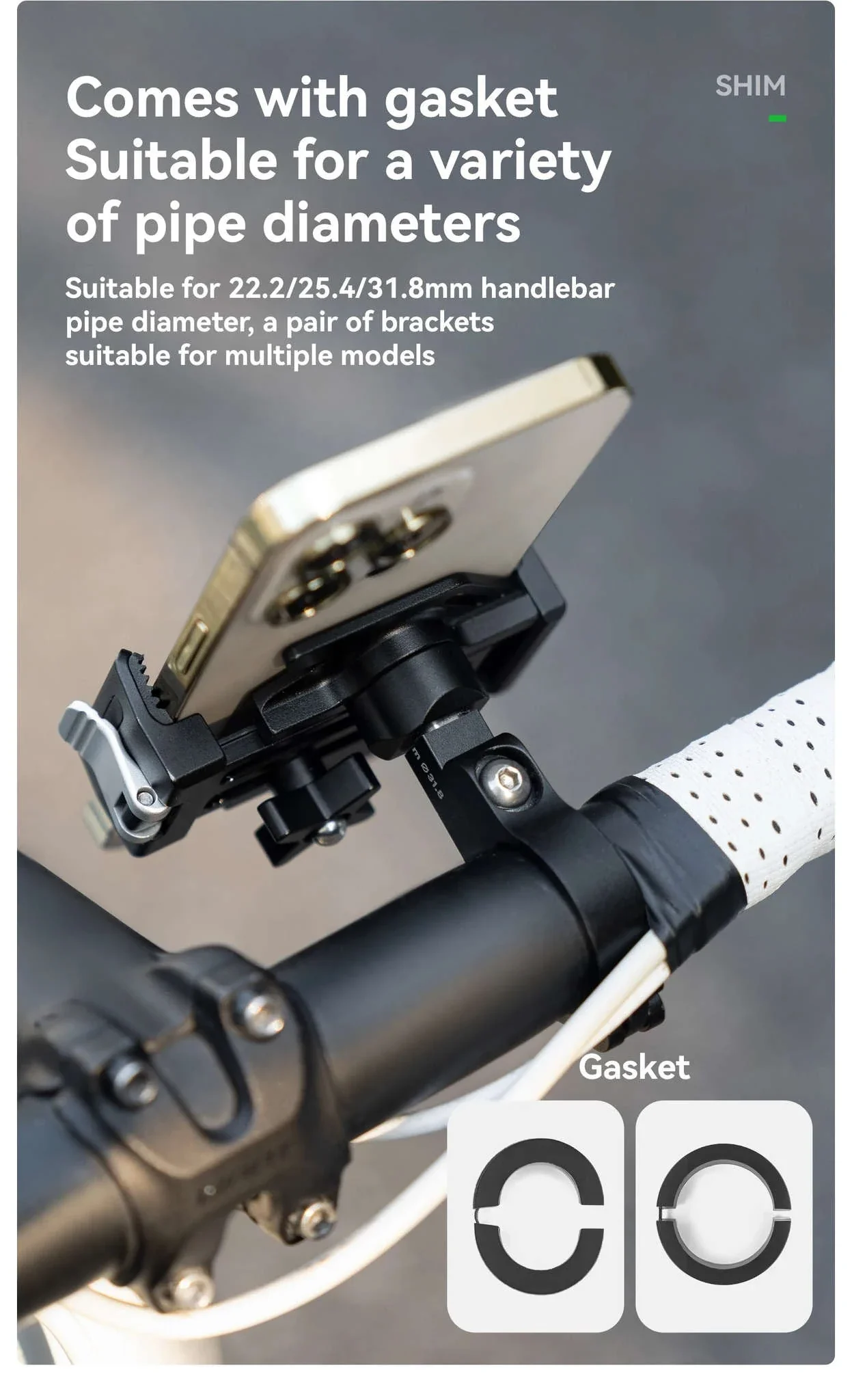 360° Rotating Motorcycle & Bicycle Phone Holder with Shock Absorption - Image 11