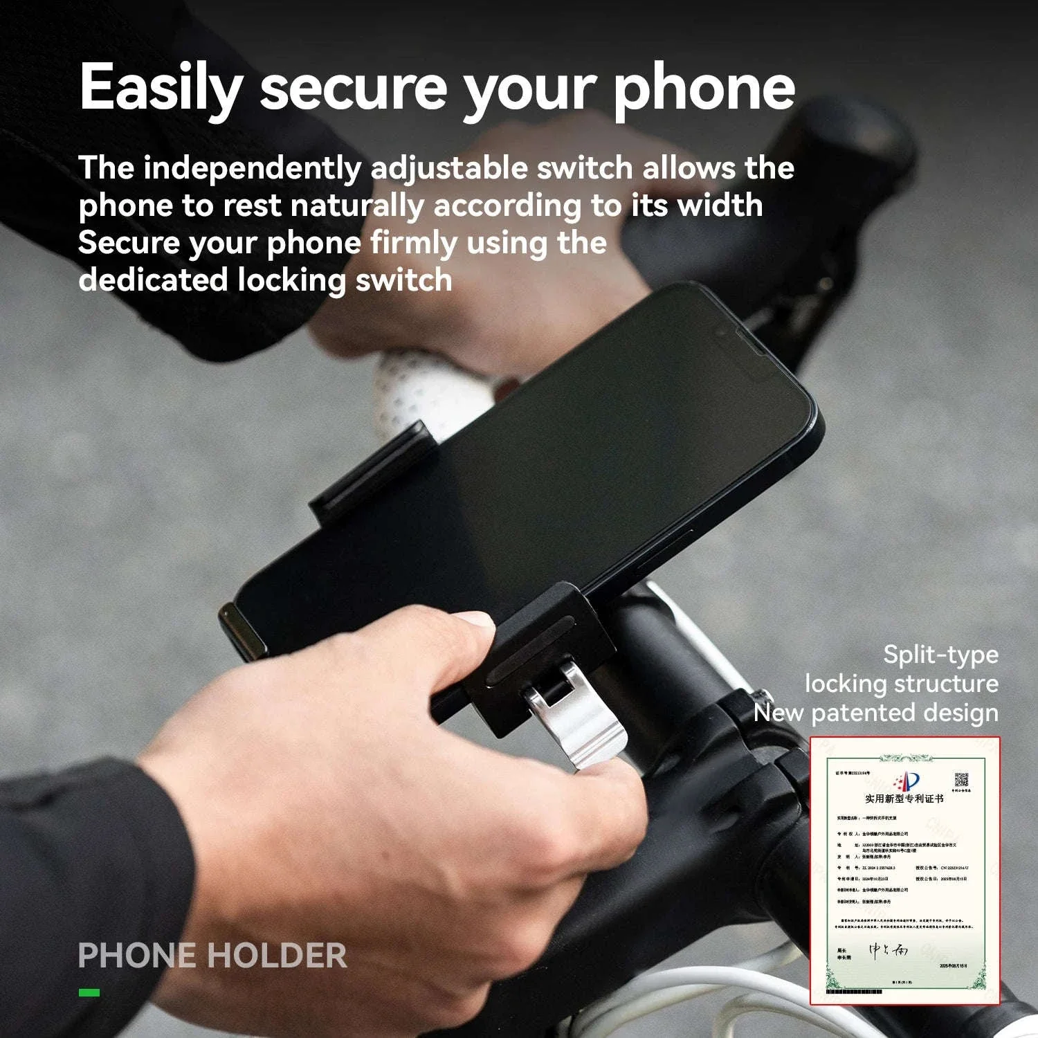 360° Rotating Motorcycle & Bicycle Phone Holder with Shock Absorption - Image 2