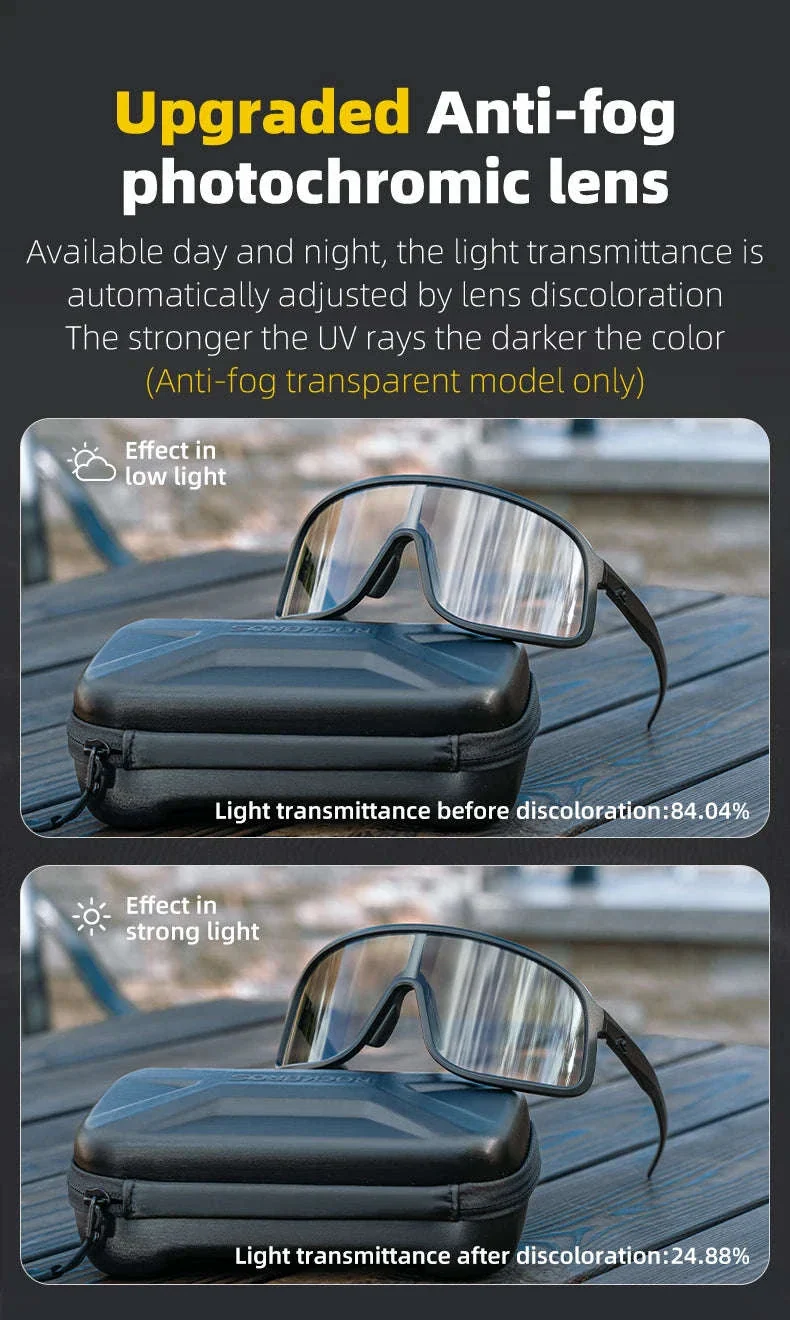 Photochromic MTB Cycling Glasses with UV400 Protection - Image 11