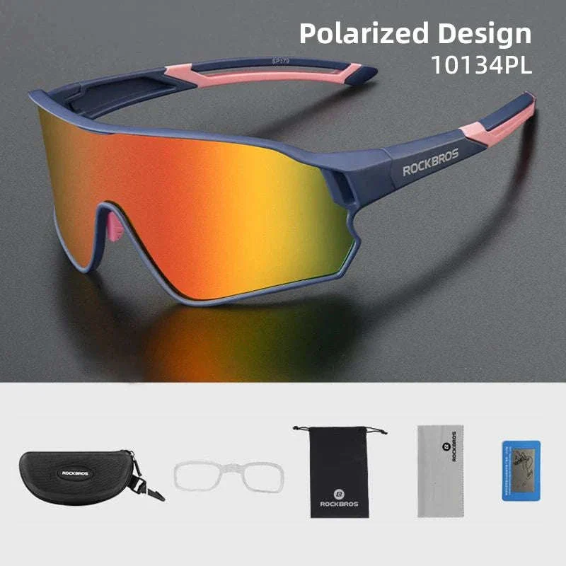 Polarized UV400 Cycling Sunglasses Large Frame TR90 Sport Glasses - Image 27
