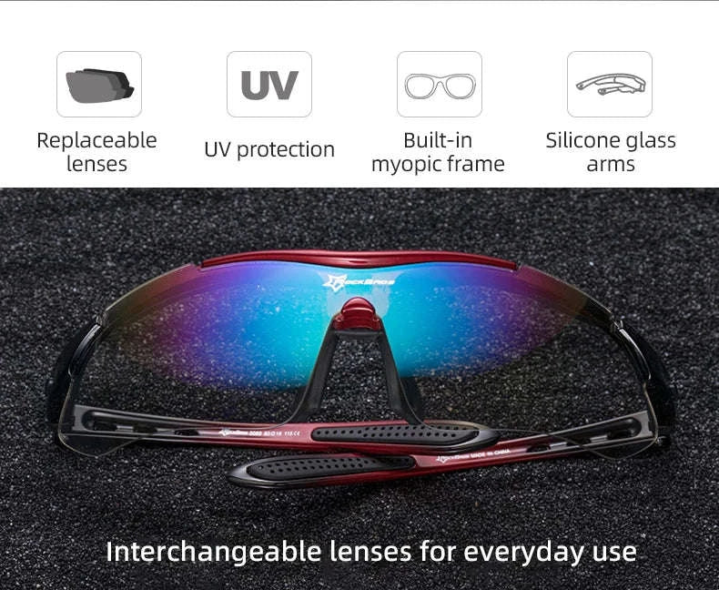 Polarized Photochromic Cycling Sunglasses with UV Protection - Image 8