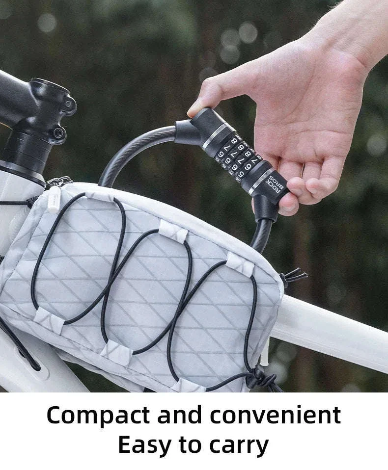 4-Digit Steel Cable Bicycle Lock, 29cm - Image 12