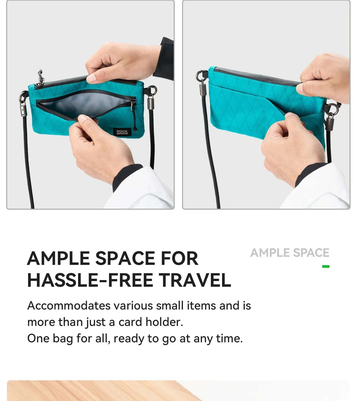 Compact 0.13L Crossbody Shoulder Bag for Cards, Cash & Daily Carry - Image 13