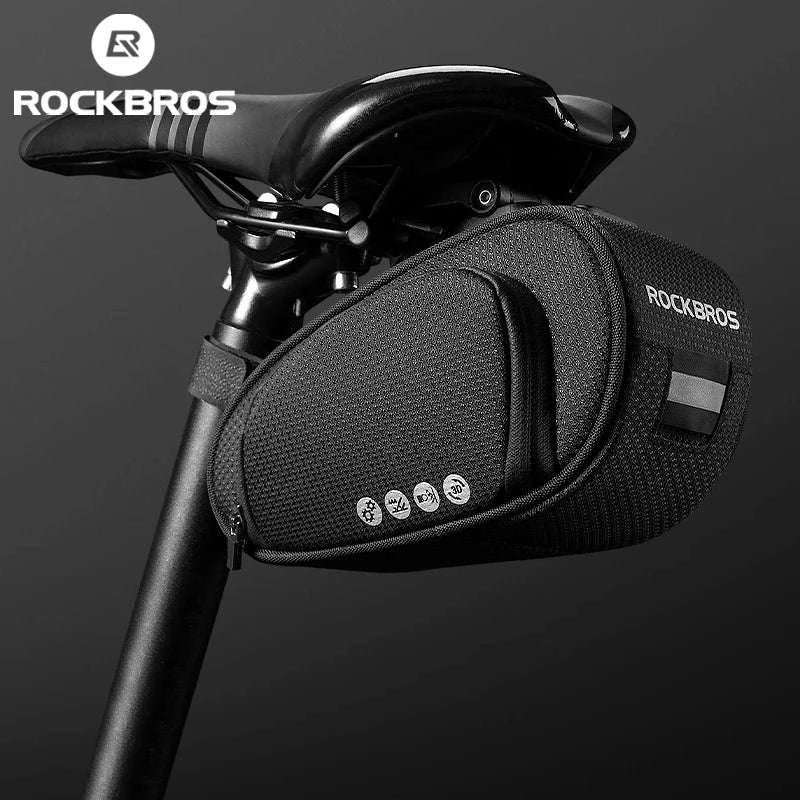 Rainproof Bike Saddle Bag with Quick Release and 1L Storage