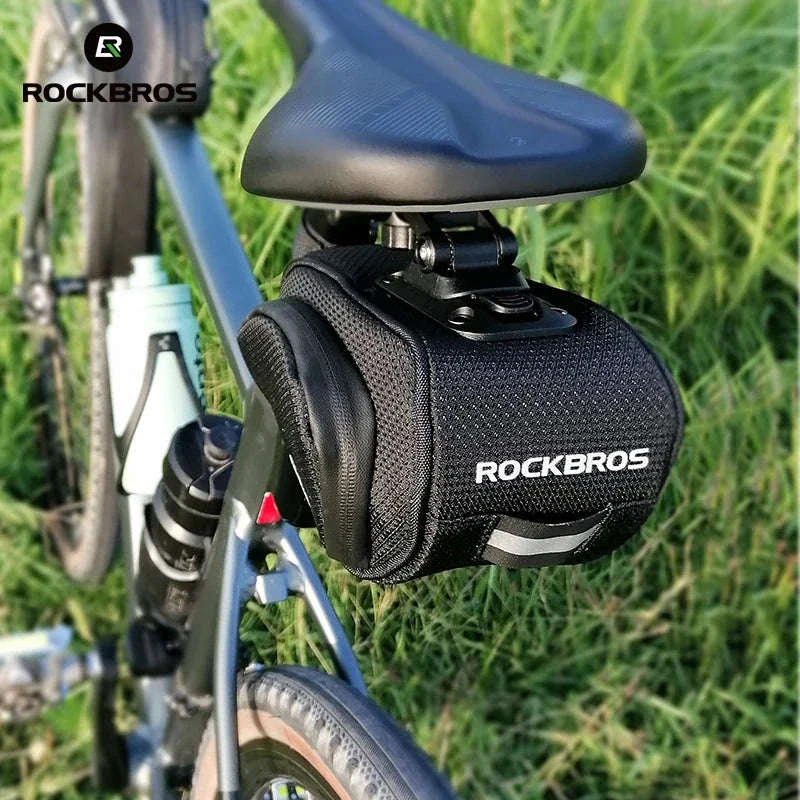 Rainproof Bike Saddle Bag with Quick Release and 1L Storage - Image 6