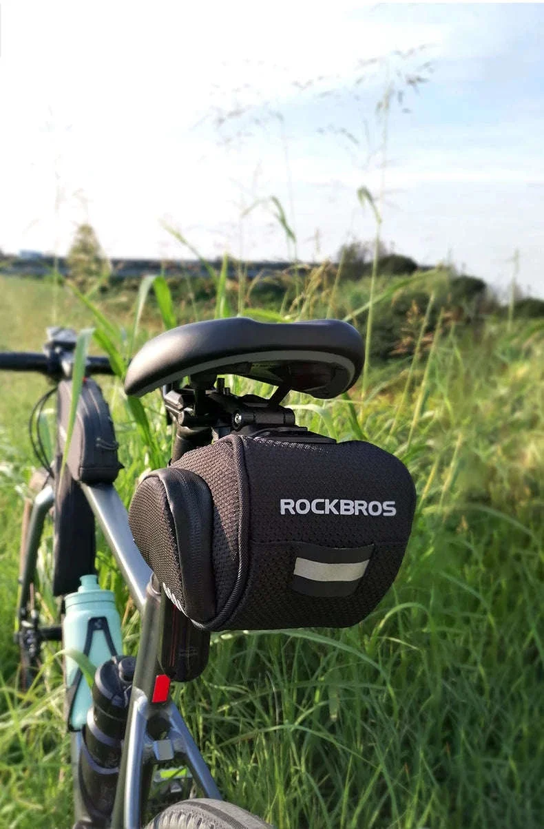 Rainproof Bike Saddle Bag with Quick Release and 1L Storage - Image 8