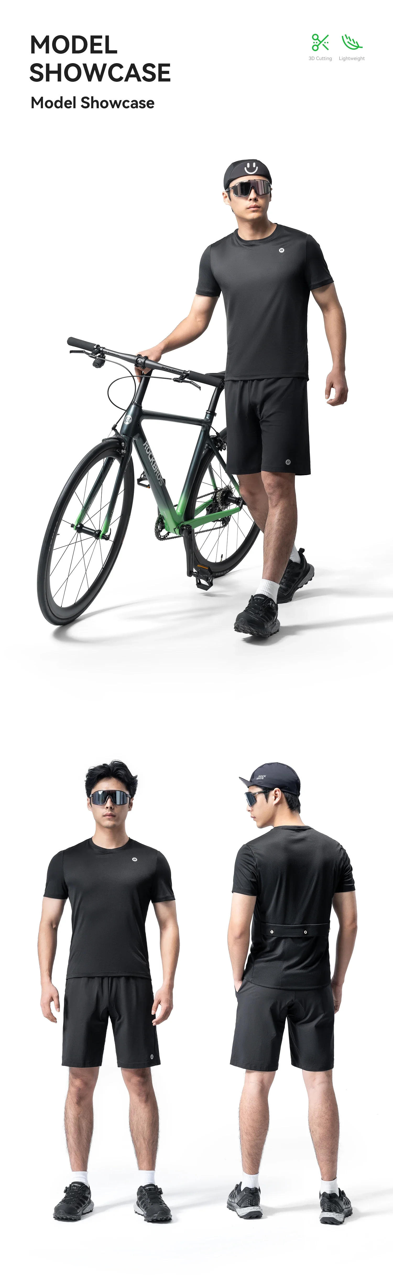 Short Sleeve Cycling Jersey Breathable Quick-Dry MTB Shirt with Pockets - Image 11