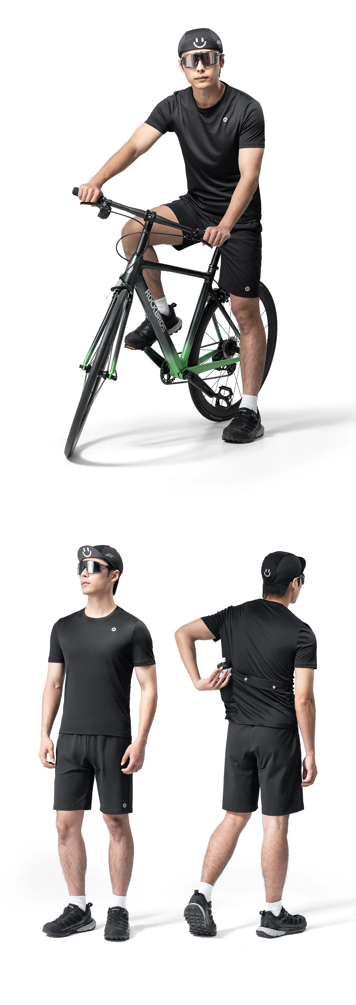 Short Sleeve Cycling Jersey Breathable Quick-Dry MTB Shirt with Pockets - Image 12