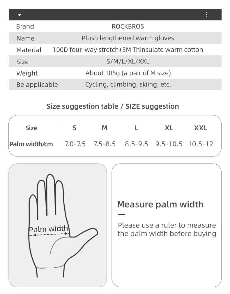 Winter Waterproof Ski & Motorcycle Gloves with Thermal Insulation - Image 8