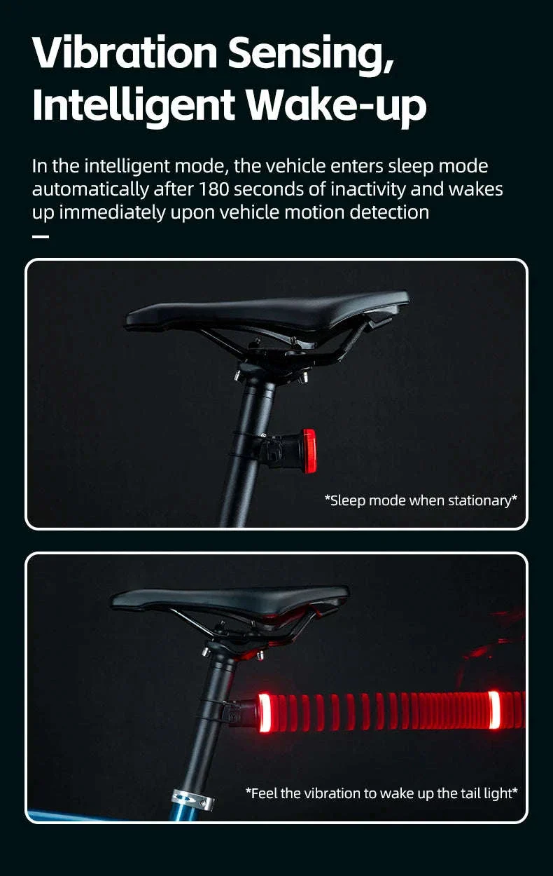 Smart Bike Tail Light with Auto Sensing & Waterproof IPX7 - Image 12