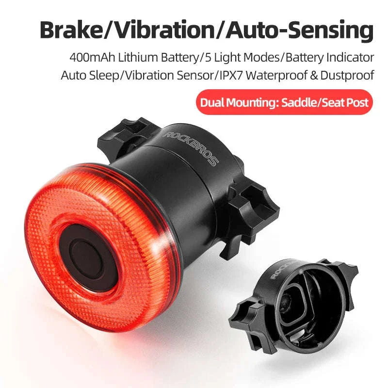 Smart Bike Tail Light with Auto Sensing & Waterproof IPX7 - Image 23