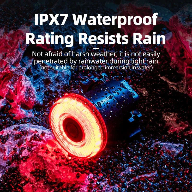 Smart Bike Tail Light with Auto Sensing & Waterproof IPX7 - Image 5