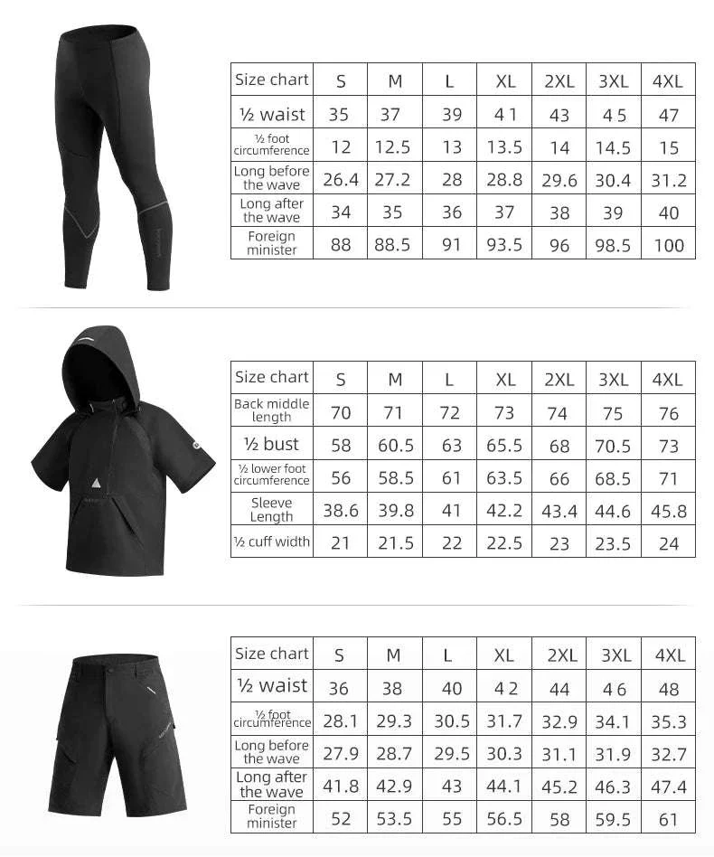 Men’s 5-Piece Cycling Set with Quick-Dry Jersey and Pants - Image 9
