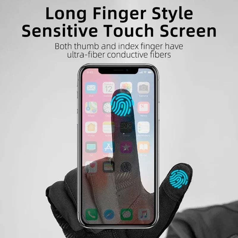 Full Finger Cycling Gloves with Touchscreen Grip – Breathable Fit - Image 3