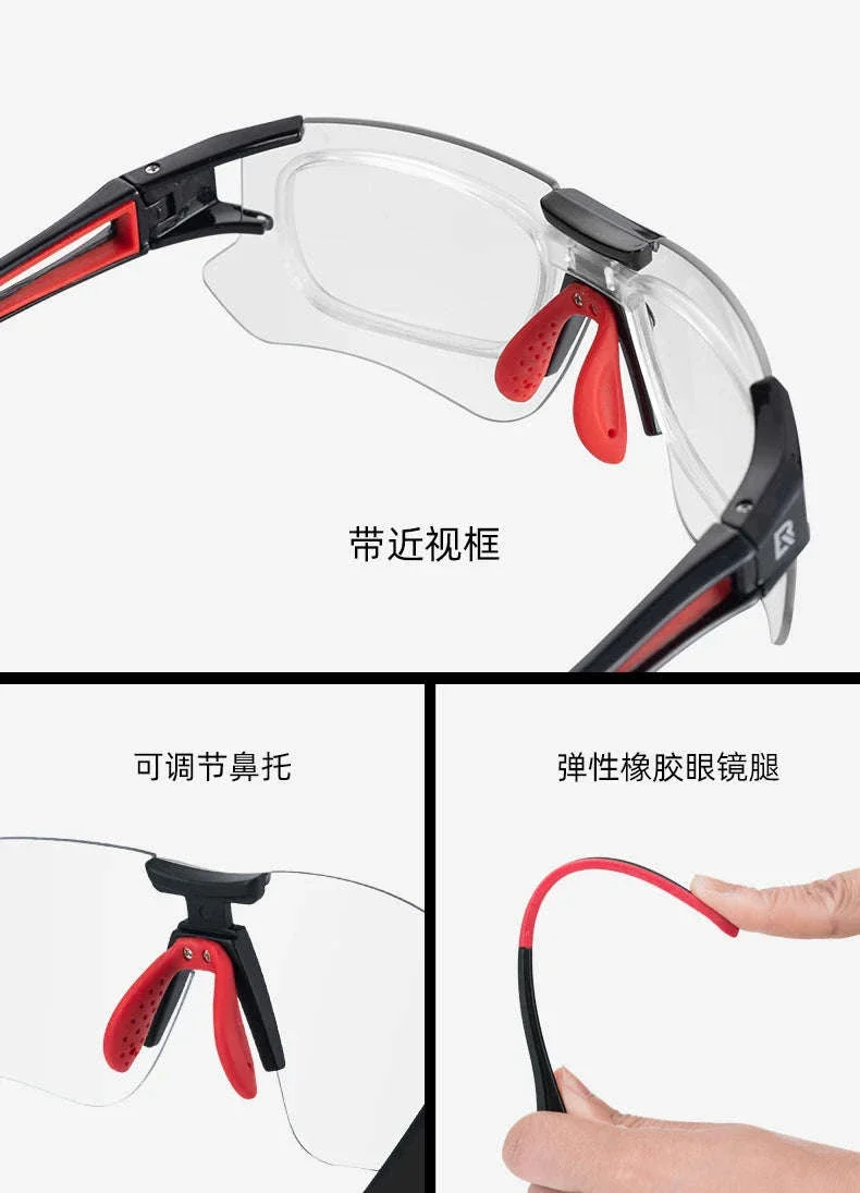 Polarized UV400 Cycling Sunglasses Photochromic Outdoor Eyewear - Image 16
