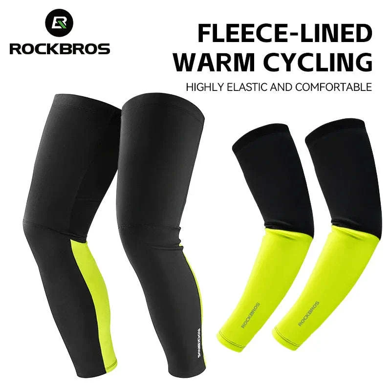 Thermal Fleece Arm & Leg Sleeves for Cycling Warmth and Protection