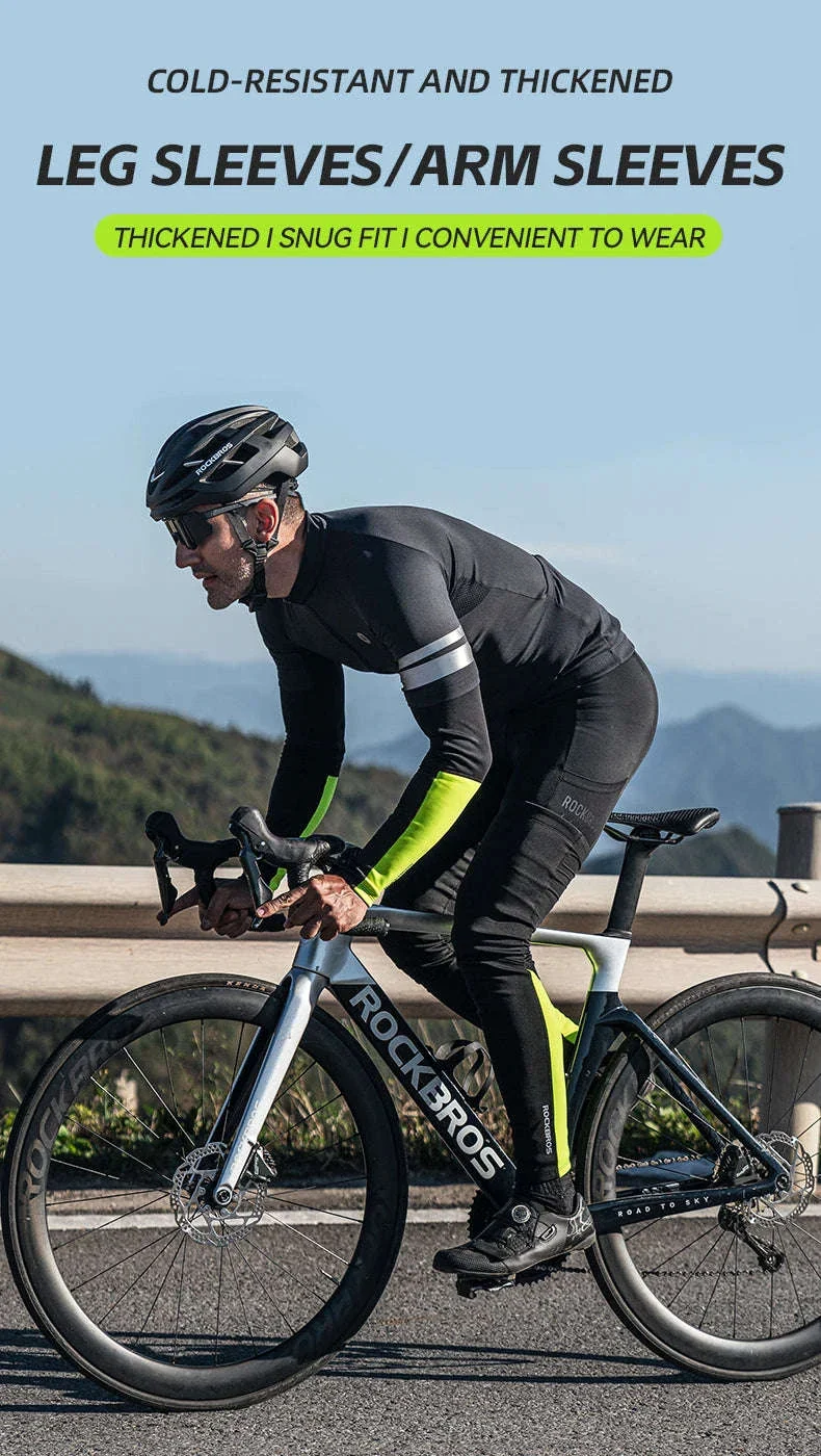 Thermal Fleece Arm & Leg Sleeves for Cycling Warmth and Protection - Image 7