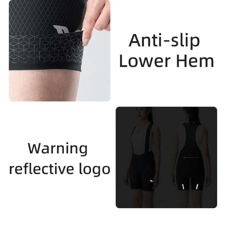Women’s Cycling Bib Shorts with Cushion Pad Breathable Quick-Dry - Image 19