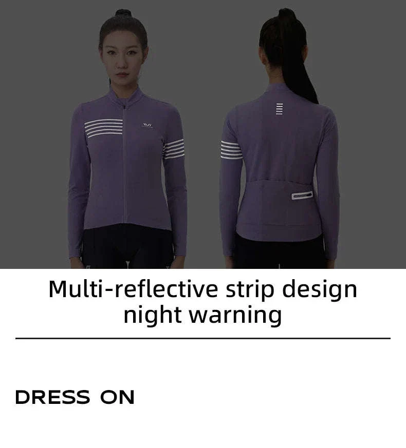 Women’s Windproof Thermal Cycling Jacket for Spring & Autumn Rides - Image 13