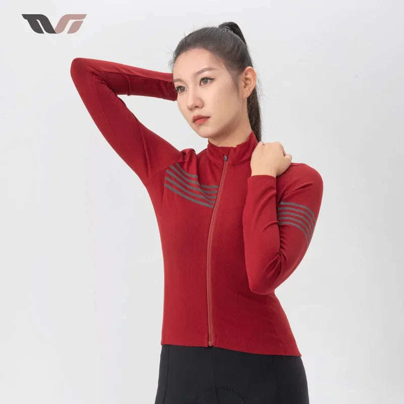 Women’s Windproof Thermal Cycling Jacket for Spring & Autumn Rides - Image 3