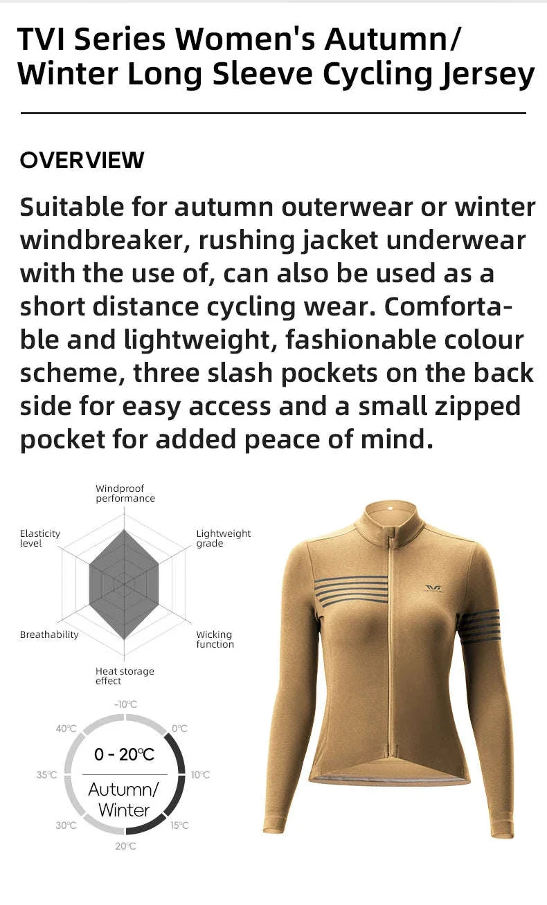 Women’s Windproof Thermal Cycling Jacket for Spring & Autumn Rides - Image 7