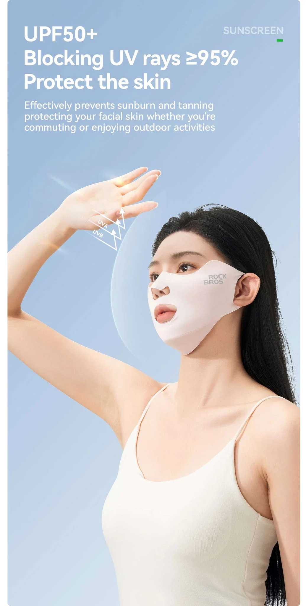UPF50+ Ice Silk Cycling Face Mask for Sun Protection - Image 12