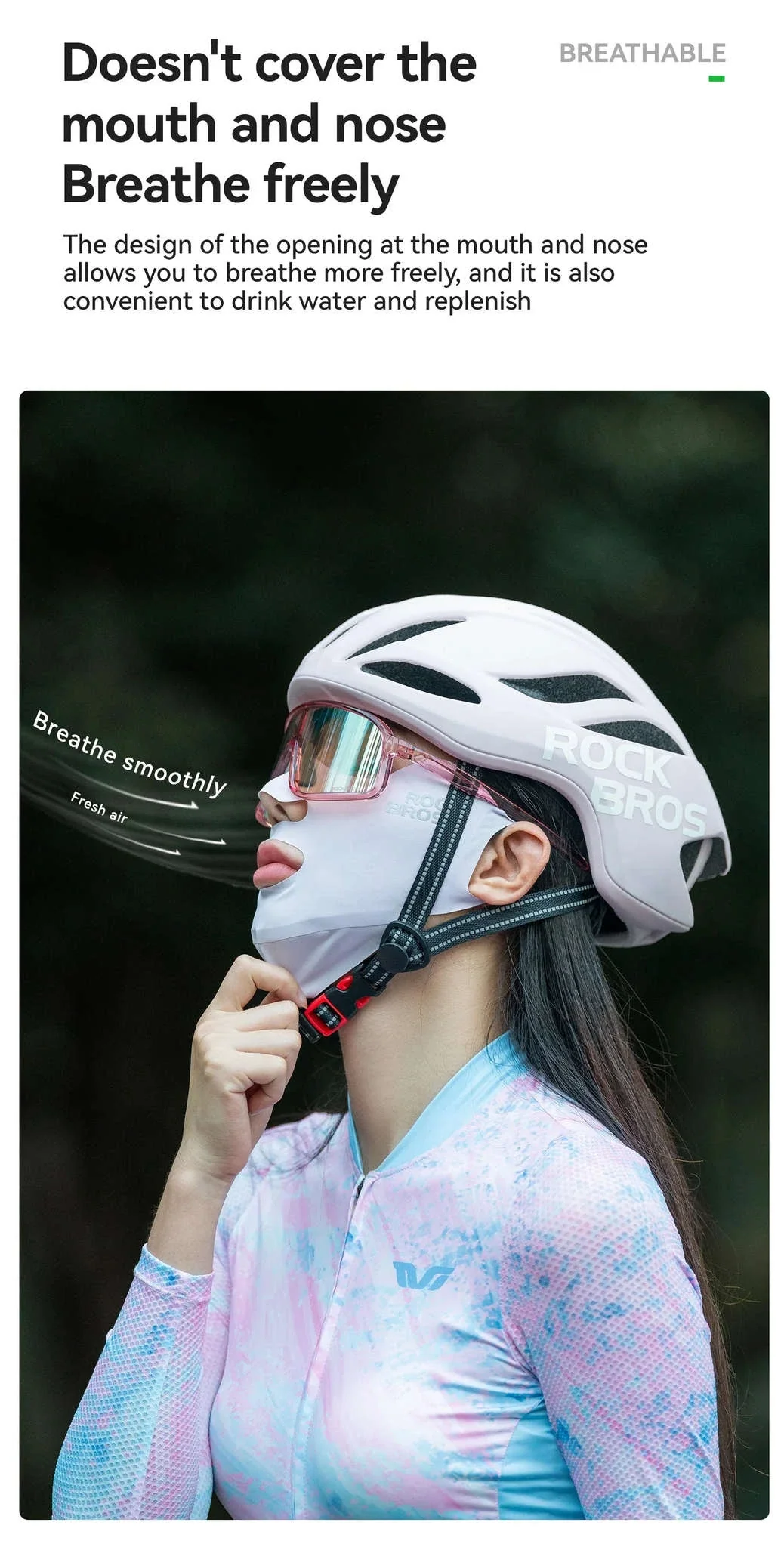 UPF50+ Ice Silk Cycling Face Mask for Sun Protection - Image 16