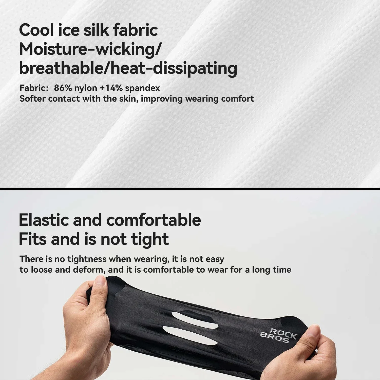 UPF50+ Ice Silk Cycling Face Mask for Sun Protection - Image 4