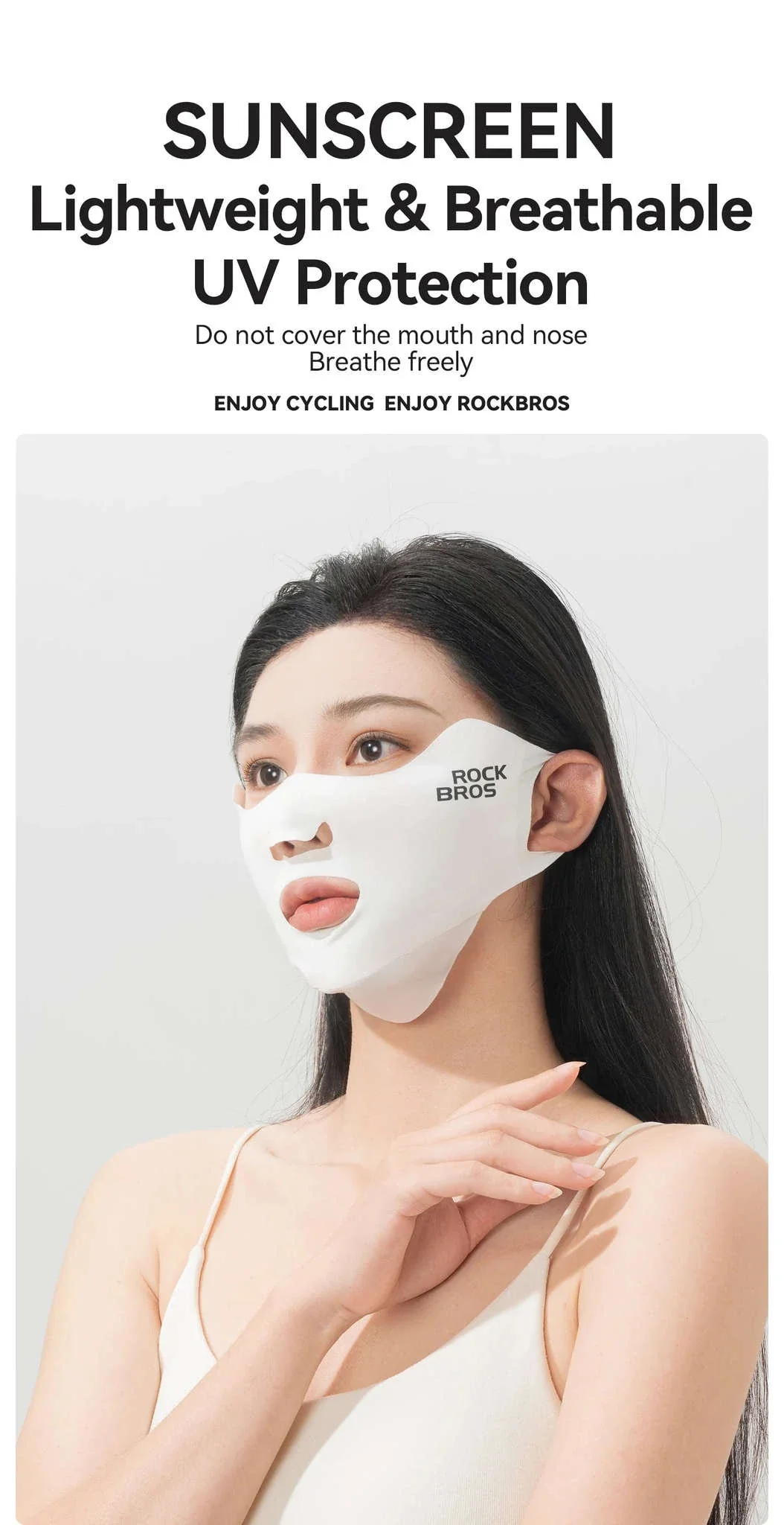 UPF50+ Ice Silk Cycling Face Mask for Sun Protection - Image 7