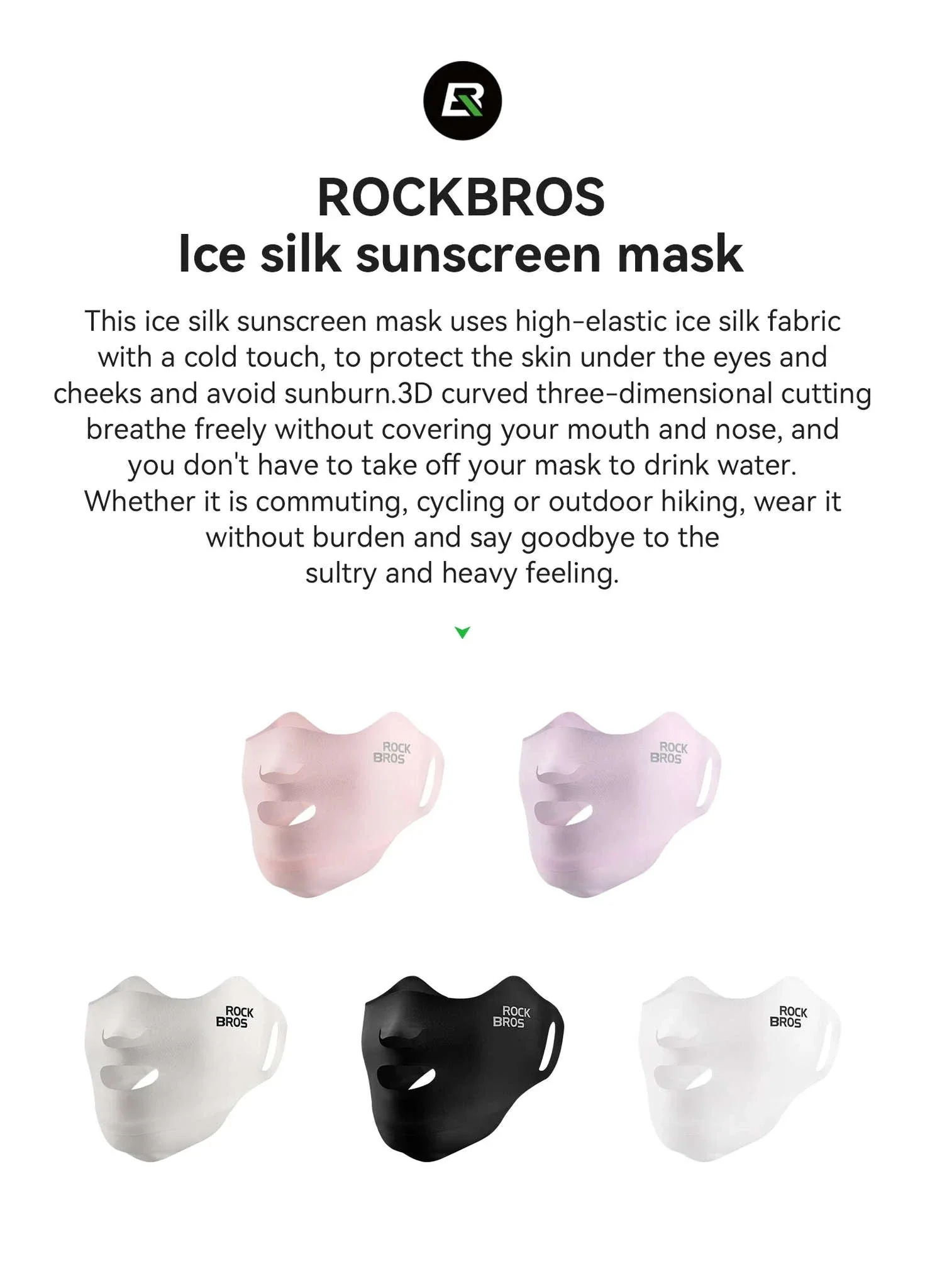 UPF50+ Ice Silk Cycling Face Mask for Sun Protection - Image 8