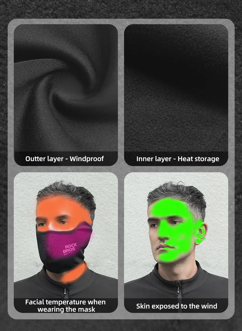 Windproof Fleece Face Mask Balaclava for Cycling & Outdoor Use - Image 10