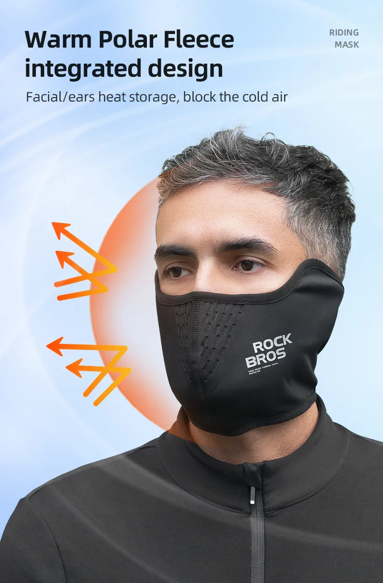Windproof Fleece Face Mask Balaclava for Cycling & Outdoor Use - Image 11
