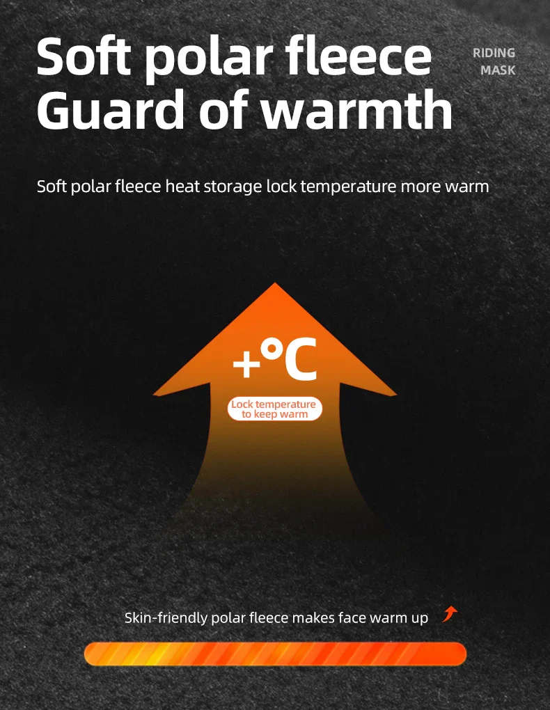 Windproof Fleece Face Mask Balaclava for Cycling & Outdoor Use - Image 9