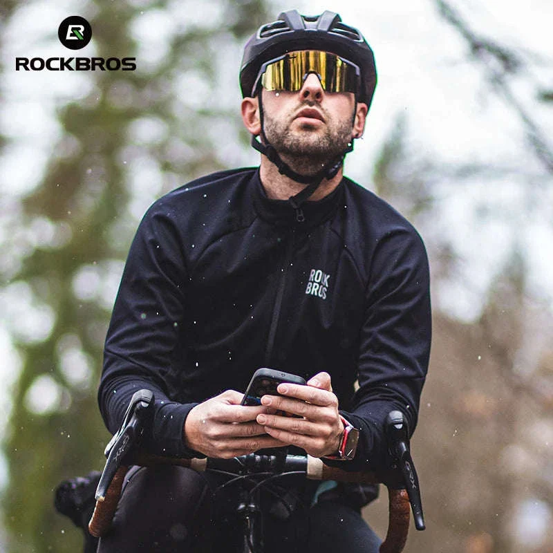 Winter Cycling Jacket Thermal Windproof MTB Road Riding Coat - Image 4