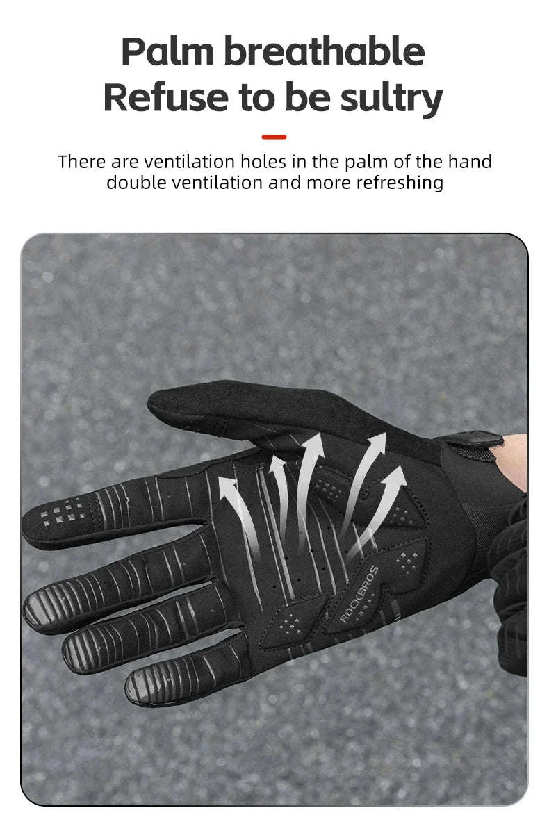 Winter Cycling Gloves Touchscreen Full Finger Windproof MTB Gloves - Image 15