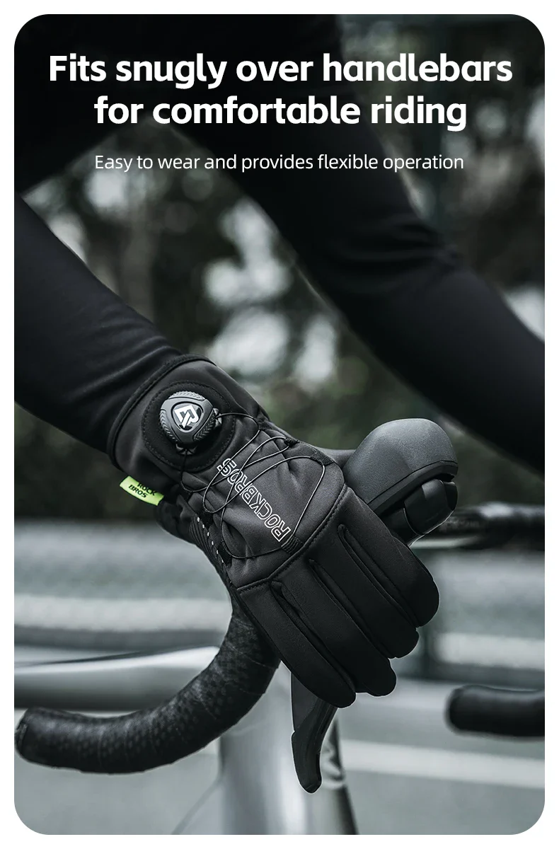 Winter Cycling Gloves Touchscreen Full Finger Warm Anti-Slip Grip - Image 15